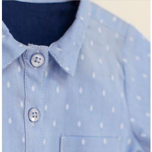 ARSÈNE ET LES PIPELETTES - CHEMISE COL CHAMBRAY JACQUARD