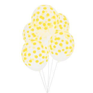 MY LITTLE DAY - 5 BALLONS CONFETTIS JAUNE
