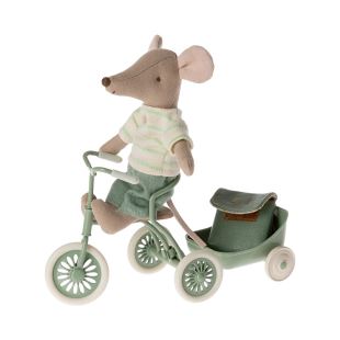 MAILEG - SOURIS TRICYCLE | GRANDE FRERE VERT