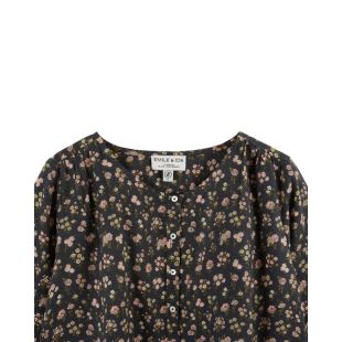 EMILE & IDA - LIGNE FEMME - BLOUSE ANNE | CHAMPÊTRE NOIR