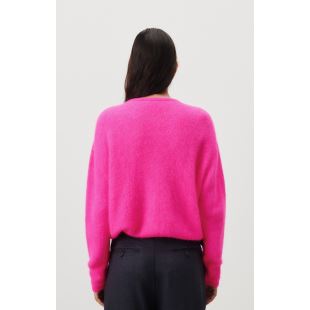 AMERICAN VINTAGE - CARDIGAN VITOW | ROSE FLUO