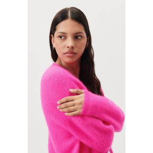 AMERICAN VINTAGE - CARDIGAN VITOW | ROSE FLUO