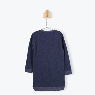 ARSÈNE ET LES PIPELETTES - ROBE MOLLETON MARINE LUREX