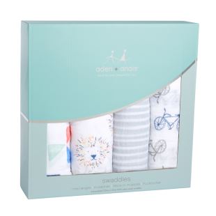 ADEN + ANAIS - 4 X MAXI LANGE LION/VÉLO - COFFRET