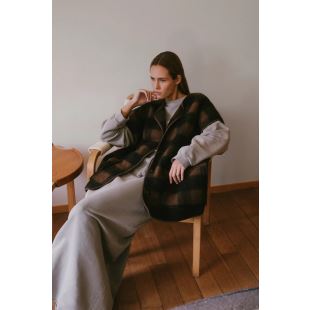 AME ANTWERP - VESTE INÈS | BROWN CHECKED