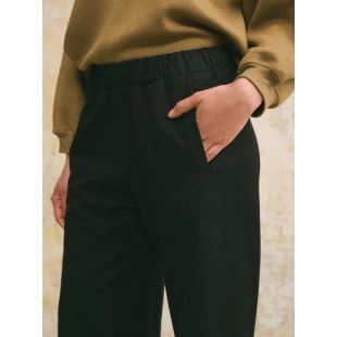 HOD PARIS - PANTALON JIMMY | VELOURS LISSE NOIR