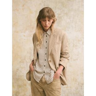 HOD PARIS - VESTE KARABA | GRANOLA STRIPE