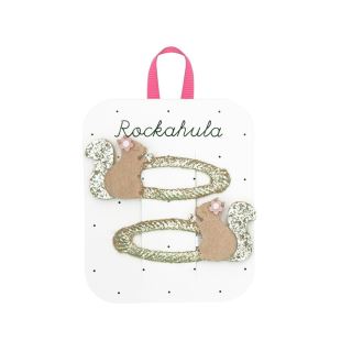 ROCKAHULA - BARRETTE | ÉCUREUIL ROSE