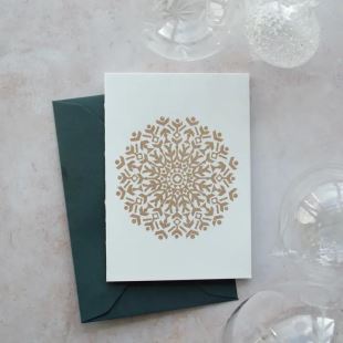 BOBBIE PRINT - MINI CARTE DE VOEUX | SNOWFLAKE