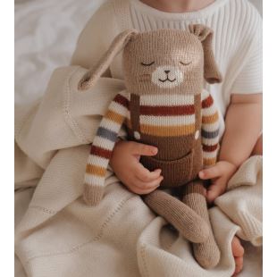 MAIN SAUVAGE - GRAND DOUDOU LAPIN | PULL ARC EN CIEL