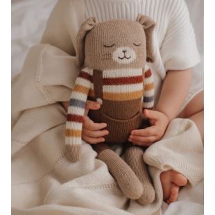 MAIN SAUVAGE - GRAND DOUDOU LAPIN | PULL ARC EN CIEL