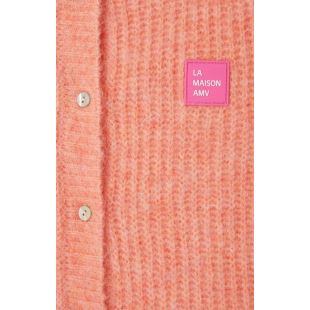 AMERICAN VINTAGE - GILET EAST COL ROND | PÊCHES BLANCHE