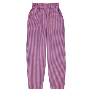 SISTERS DEPARTMENT - PANTALON RAYURES BLEU ET ORANGE