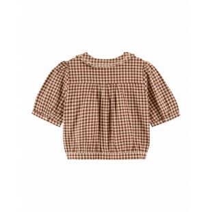 EMILE & IDA - LIGNE FEMME - BLOUSE VICHY CHOCO