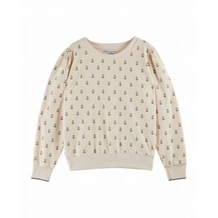 EMILE & IDA - LIGNE FEMME - SWEAT FLEURS DOUCE