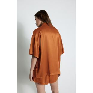 AMERICAN VINTAGE - CHEMISE UNYL MC | CANNELLE