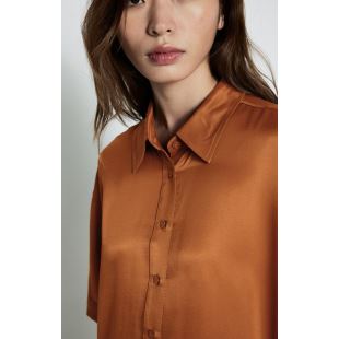 AMERICAN VINTAGE - CHEMISE UNYL MC | CANNELLE