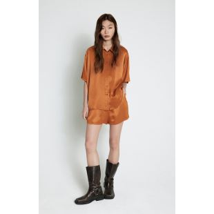 AMERICAN VINTAGE - CHEMISE UNYL MC | CANNELLE