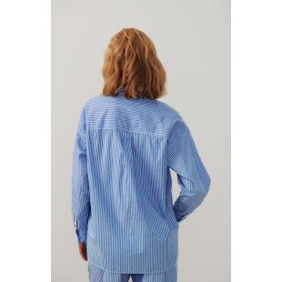 AMERICAN VINTAGE - CHEMISE ZATYBAY | RAYURES AQUA