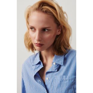 AMERICAN VINTAGE - CHEMISE ZATYBAY | RAYURES AQUA