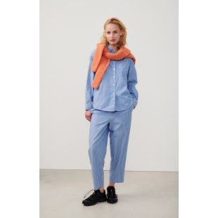 AMERICAN VINTAGE - CHEMISE ZATYBAY | RAYURES AQUA
