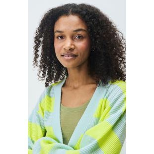 AMERICAN VINTAGE - PULL RAXOW | RAYURES JAUNE FLUO