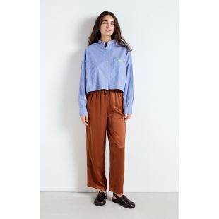 AMERICAN VINTAGE - CHEMISE ZATYBAY | RAYURES AQUA