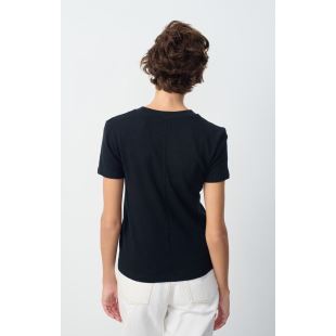 AMERICAN VINTAGE - TEE SONOMA MC COL ROND | NOIR