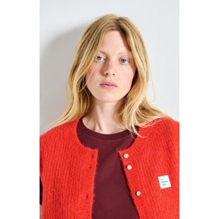 AMERICAN VINTAGE - GILET EAST COL ROND | PIMENT