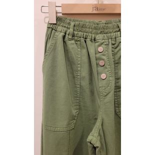 HOD PARIS - PANTALON CAMBRIDGE | AVOCADO