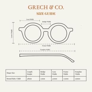 GRECH & CO - LUNETTE DE SOLEIL ORIGINALE RONDE | BLUSH BLOOM