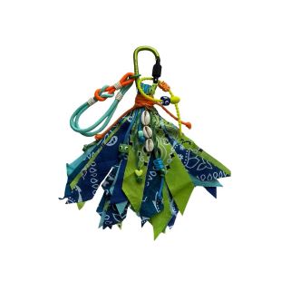 Badhnati - Bag charm | aqua, outremer, vert et jean