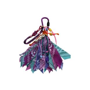 Badhnati - Bag charm | cyclamen, rose, lilas et aqua