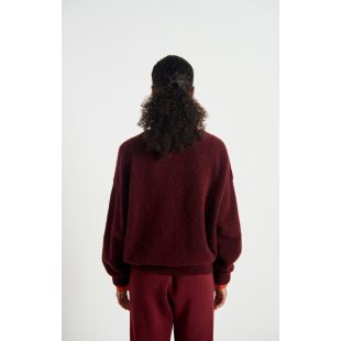 AMERICAN VINTAGE - PULL VITOW | GRENAT CHINÉ