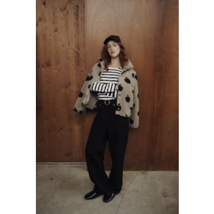 EMILE & IDA - LIGNE FEMME - VESTE FAUSSE FOURRURE | POMME