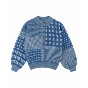 EMILE & IDA - LIGNE FEMME - PULL PATCHWORK