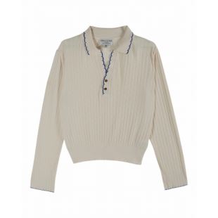 EMILE & IDA - LIGNE FEMME - POLO | CREME