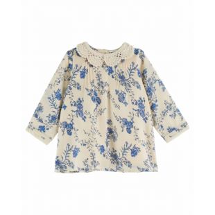EMILE ET IDA - ROBE COL CROCHET | ORCHID BLEU