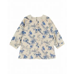 EMILE ET IDA - ROBE COL CROCHET | ORCHID BLEU