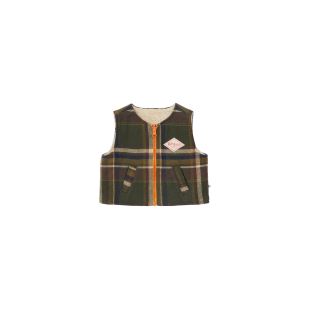 ARSENE ET LES PIPELETTES - GILET BÉBÉ TARTAN
