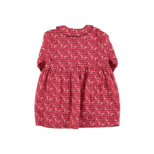 PIUPIUCHICK - ROBE PINK WITH FLOWERS