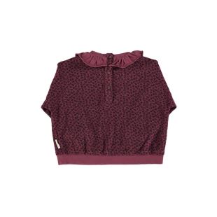 PIUPIUCHICK - SWEAT COL | ANIMAL AUBERGINE