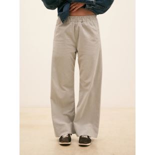 HOD PARIS - PANTALON LARGE JIMMY VELOURS | CLOUD