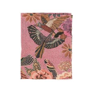 SISTERS DEPARTMENT - FOULARD | FLOWERS & PARROTS