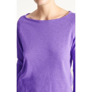 AMERICAN VINTAGE - TEE SONOMA ML COL BATEAU | PURPLE VINTAGE