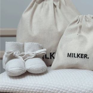 BONJOUR LITTLE - CHAUSSONS MERINOS | MILK