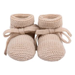BONJOUR LITTLE - CHAUSSONS MERINOS | NOISETTE