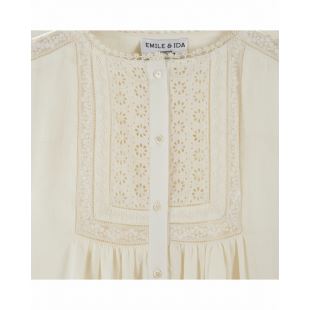 EMILE & IDA - LIGNE FEMME - BLOUSE CAITLYN | CREME