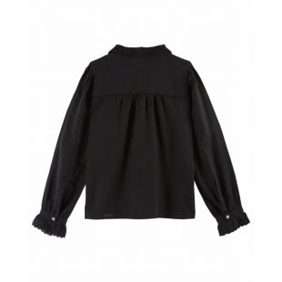 EMILE & IDA - LIGNE FEMME - BLOUSE CAPUCINE | NOIR