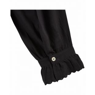 EMILE & IDA - LIGNE FEMME - BLOUSE CAPUCINE | NOIR